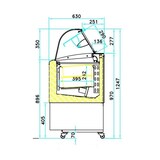 thumbnail of Combisteel Fiji 7 ijsvitrine met ventilator en een inhoud van 383 liter.