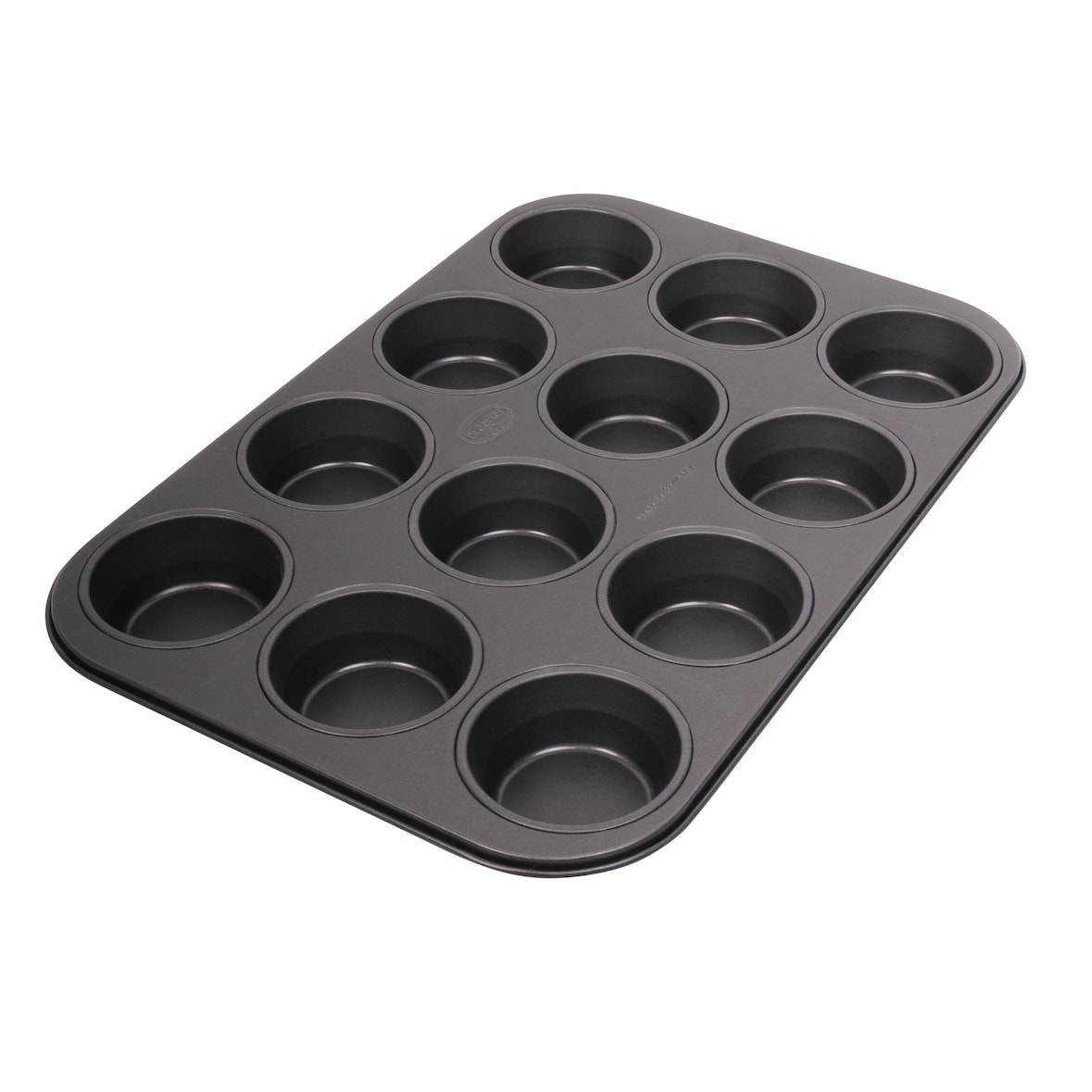 Dr. Oetker Bandeja Magdalenas 12 Cavidades Acero con Revestimiento Antiadherente Especial, Color Negro. 1
