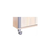 thumbnail of COSTWAY Magnetron Keukenrek met Wieltjes en 2 Deuren, Multifunctioneel en Flexibel