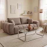 thumbnail of Gerades 3-Sitzer-Sofa in Taupe L 238 cm Oviala
