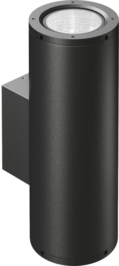 Sunset XL Dual-LED-Wandleuchte, 32 cm, 16 W, Schalter, Farbtemperatur 2700 K/3200 K/4000 K, mattschwarz, Schutzart IP65 - Beneito & Faure