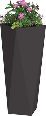 thumbnail of vidaXL Pflanzkübel 2 pcs Schwarz 30 x 30 x 75 cm Stahl