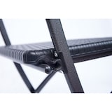 thumbnail of Tarrington House Klapstoel Vanimo, staal/ kunststof, rotanlook, zwart