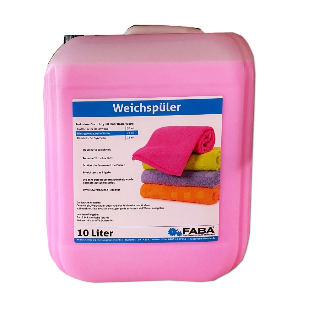 10 L Weichspüler rose im Kanister