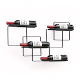 thumbnail of DanDiBo Weinregal Wand Metall Schwarz Wine Line Flaschenregal Flaschenständer Flaschenhalter für 4 Flaschen Schmal Modern Design