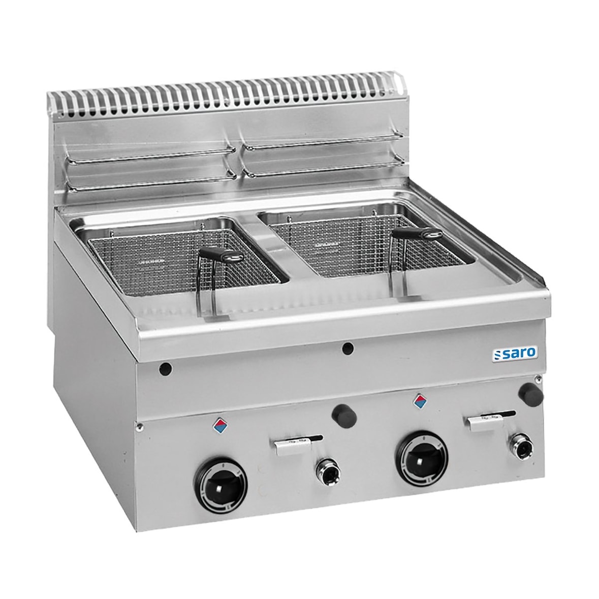 SARO Gas-Fritteuse 8+8 L, Auftisch, 600 Line, GF66