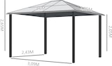 thumbnail of Carpa Cenador para Jardín Estable Anti-UV Techo 4 Paravientos + Mosquitera