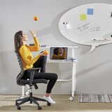 thumbnail of Rocada silla respaldo malla y asiento naranja