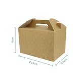 thumbnail of MONOUSO - Scatola Menu Kraft 225x145x150mm (25 Pezzi)