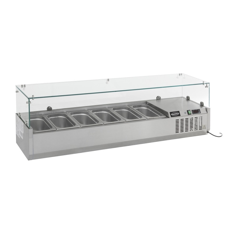 Combisteel toonbankvitrine 1/4 Gn