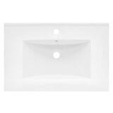 thumbnail of ECD Germany Einbauwaschbecken Keramik Weiß 710 × 465 × 175 mm, mit Überlauf, inkl. Ablaufgarnitur – großes Design-Waschbecken