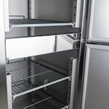 thumbnail of Romux® Gefrierschrank mit 2 Türen 74 cm mit Umluftkühlung | Gastro Gefrierschrank aus Edelstahl mit 650 L Kapazität - 3 Einlegeböden und 480 W