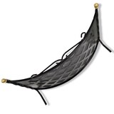 thumbnail of Parascintille grata curvo in ferro battuto decorato per camino