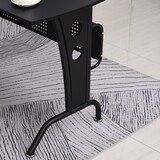 thumbnail of Scrivania Gaming Angolare Salvaspazio Ripiano Tastiera Estraibile Nera