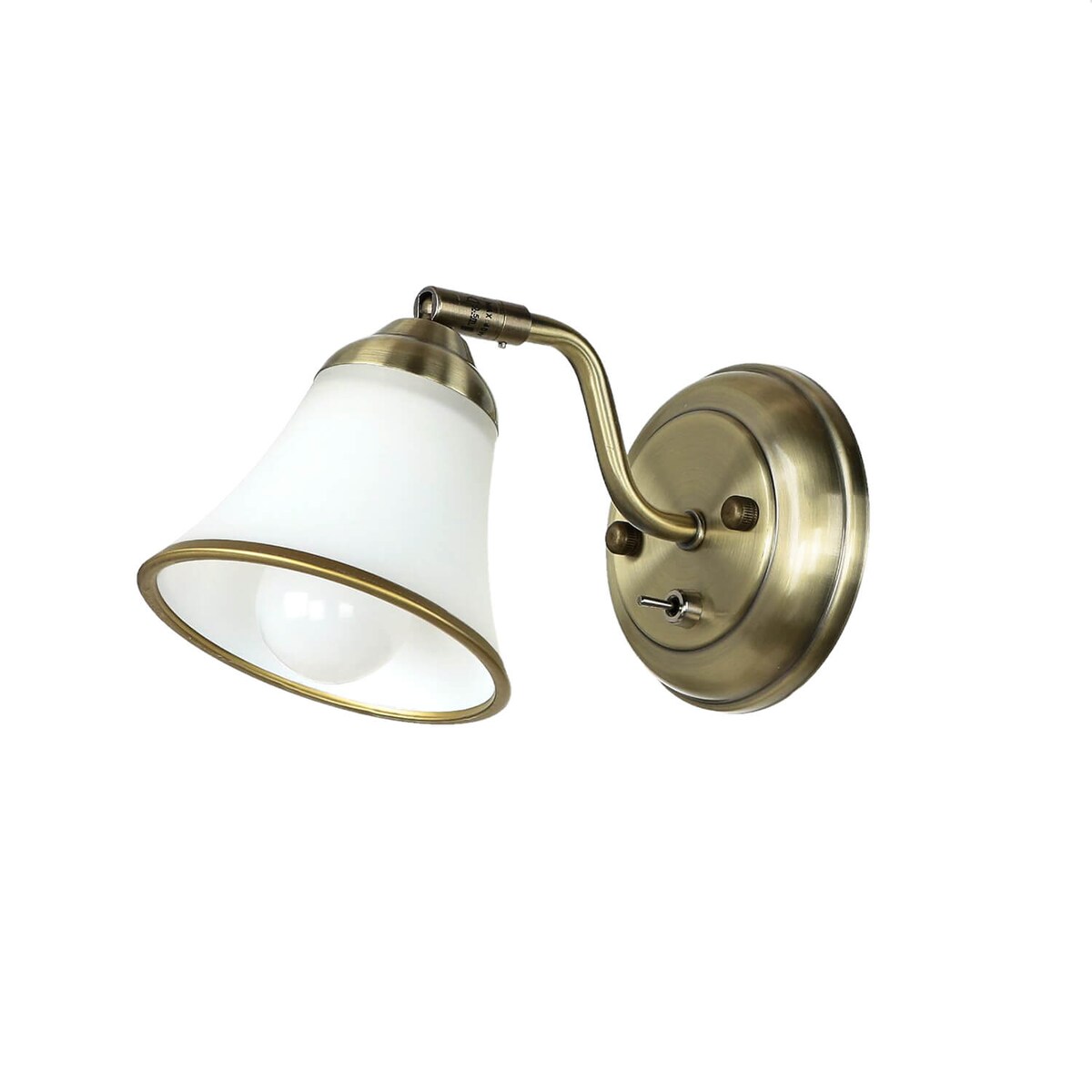 Licht-Erlebnisse Wandlampe GRANDO in Bronze-Optik Edelstahl Glas mit Schalter H:12,5 cm schwenkbare Bilderleuchte Wohnzimmer Schlafzimmer, 1/1/911