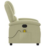 thumbnail of vidaXL Massagesessel Creme Echtleder