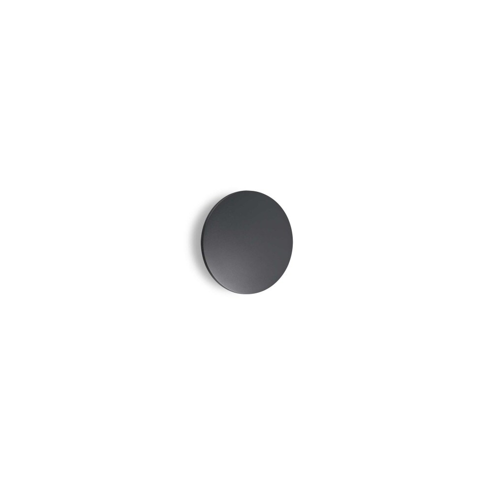punto ap d30, applique tonda in metallo bianco, ideal lux