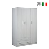 thumbnail of SARMOG ARMADIO 3 ANTE 2 CASSETTI KIT L115 P52 H182 in truciolare nobilitato color eucalipto