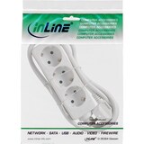 thumbnail of InLine® Steckdosenleiste, 3-fach Schutzkontakt, weiß, 1,5m