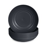 thumbnail of Plastic Forte - Juego de 6 Platos Classic Semi Hondos 19 cm Reutilizables. Ideal Fiestas. Grafito