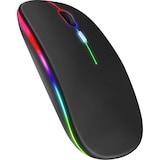 thumbnail of TOJ Draadloze LED Bluetooth Muis - USB 2.4GHZ Ontvanger - Ergonomisch - 1600DPI - Zwart