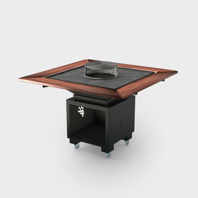 Brasero barbecue plancha Grandgousier 1000X1000 couronne bois