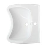 thumbnail of Belvit Behindertengerechtes Design Waschbecken 60 cm Weiß Keramik mit Hahnloch & Überlauf – Wandmontage Bad & WC