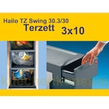 thumbnail of Hailo Abfallsammler 3666132 TZ Swing Terzett 3x 10 Liter mit Biodeckel