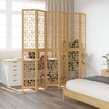thumbnail of vidaXL Kamerscherm met 6 panelen massief paulowniahout bruin