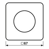 thumbnail of Jung Abdeckung mit Drehknopf CD 1740 WW CD1740WW