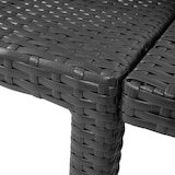 thumbnail of Lettino prendisole in poly-rattan HWC-A51, lettino relax da giardino ~ Premium antracite, cuscini crema