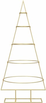 thumbnail of vidaXL Metall Weihnachtsbaum Gold 125 cm Pulverbeschichteter Stahl