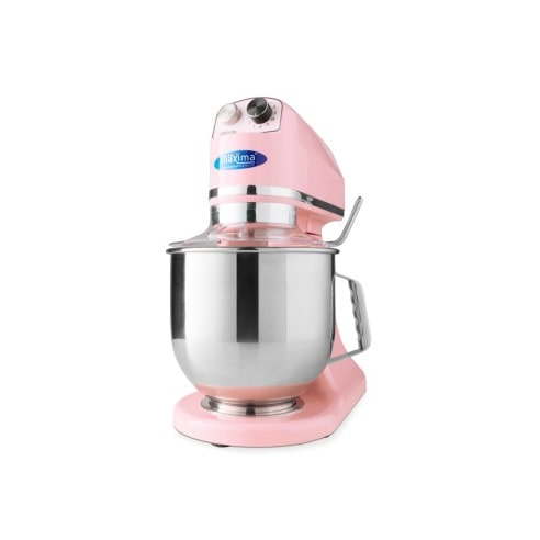 Mixer planétaire - 7 L - jusqu'à 2 kg de pâte - rose | Maxima - 09300151