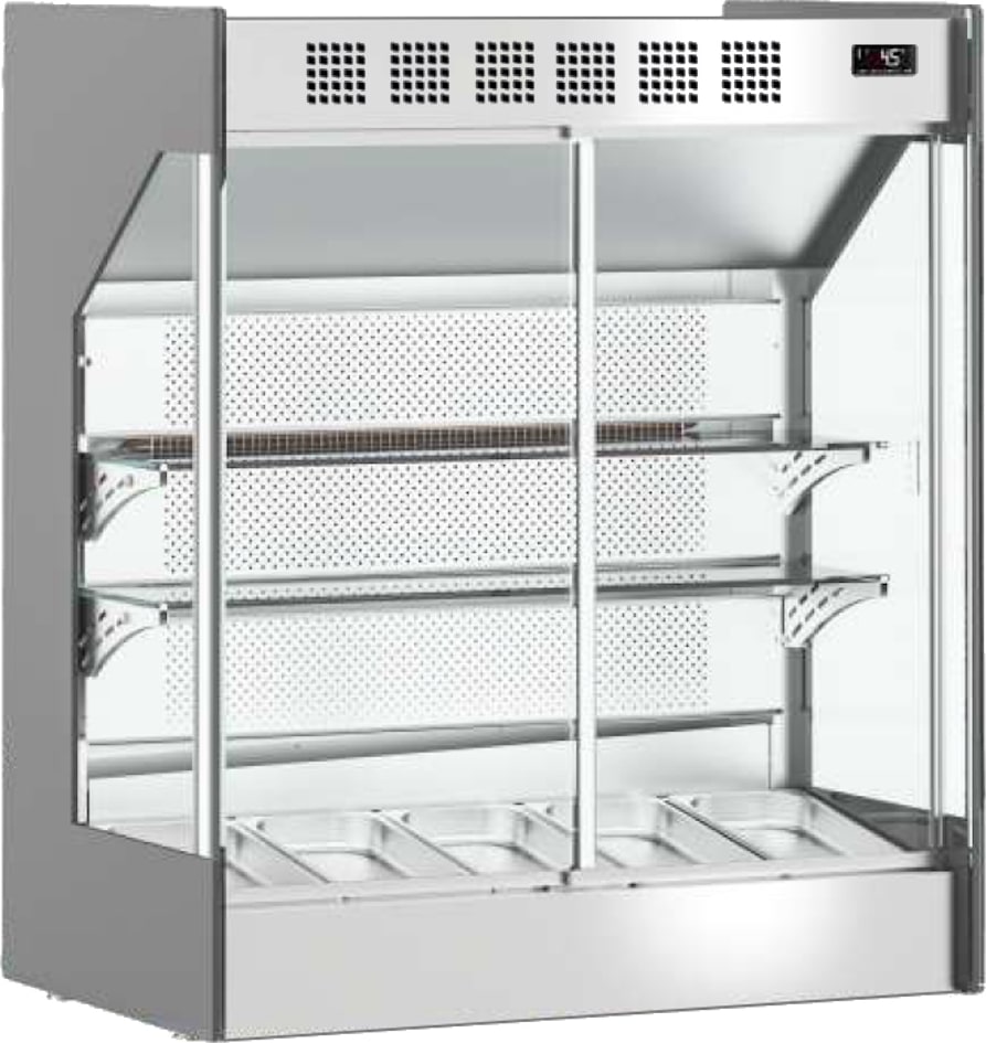 Vetrina murale refrigerata sopra banco bar - 1410x580x1110 mm - 250 W 230/1V - 13VMT145 Eurast