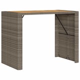 thumbnail of vidaXL 5-tlg. Gartenbar-Set ohne Kissen Grau Poly Rattan Akazie