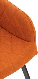 thumbnail of CHEFGASTRO Esszimmerstuhl SPRINGFIELD Stoff HxBxT 84x47x44cm Orange Küchenstuhl