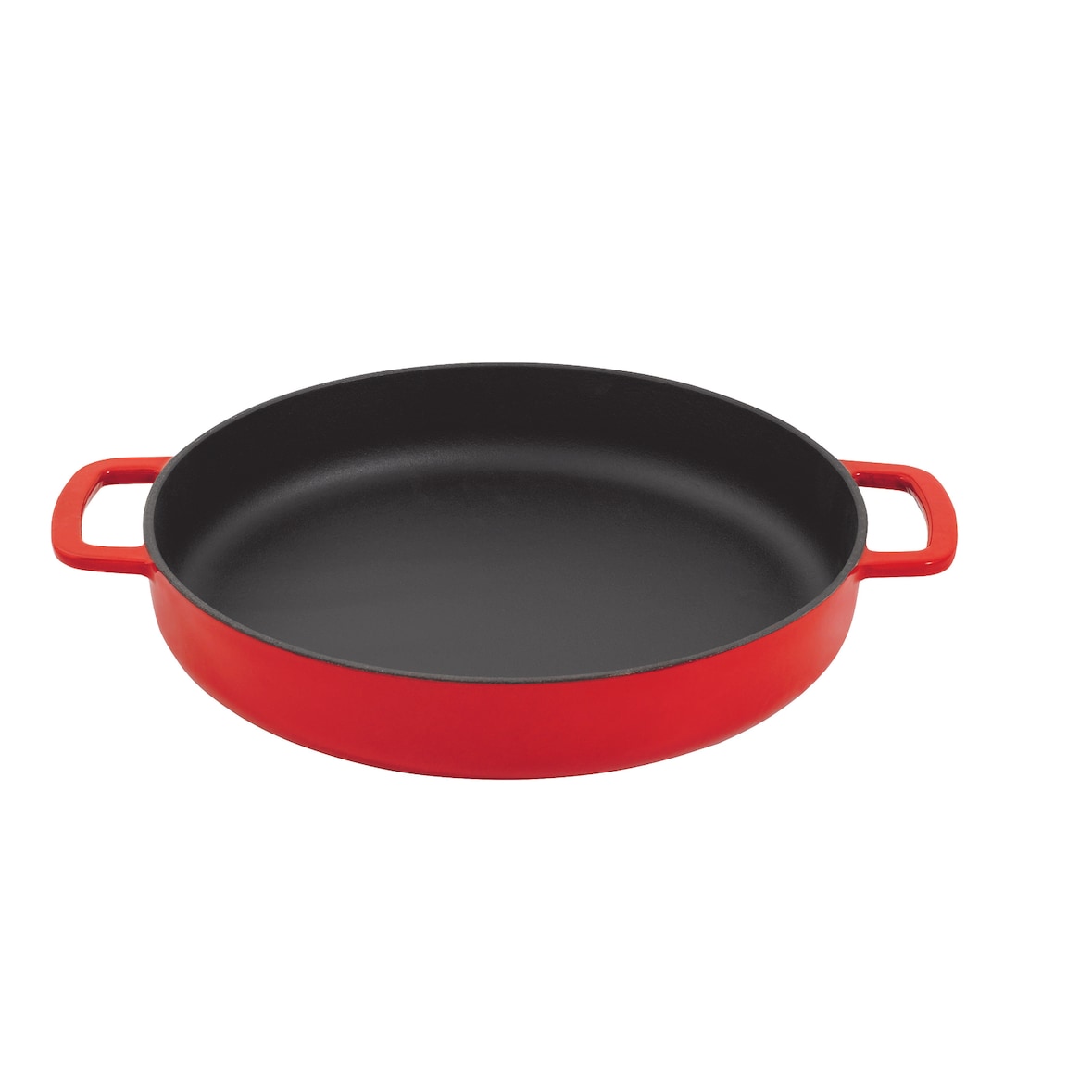 Combekk Sous Chef Bratpfanne 28 cm – 2 Griffe – Gusseisen – Rot