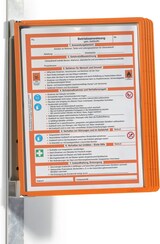thumbnail of Sichttafelsystem Vario Magnet Wall 5 grau 5 Tafeln orange Packung mit 5 Stück