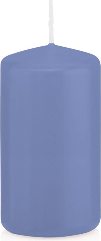 Stumpenkerzen Grau-Blau Ø 98 x 200 mm, 6 Stück