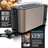 thumbnail of Arendo Frühstücks-Set, Wasserkocher 1,5l, Langschlitz Toaster für 4 Scheiben, Beige
