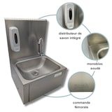 thumbnail of Lave-mains à commande fémorale + Distributeur de savon PREMIUM / GOLDINOX