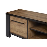 thumbnail of Meuble TV industriel 160 cm chene foncé Samira