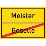 thumbnail of Meister Geselle Schild Ortsschild A2 (420x594mm)