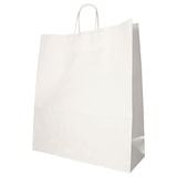 thumbnail of PAPSTAR 25 Tragetaschen, Papier 41 cm x 35 cm x 14 cm weiss mit gedrehtem Tragegriff