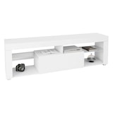 thumbnail of ML-Design TV-Lowboard Weiß 140x51x35 cm, modernes TV-Board mit Schublade & 2 Glasablagen, griffloser Fernsehschrank Sideboard mit Stauraum für