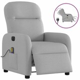 thumbnail of vidaXL Massagesessel Elektrisch Wolkengrau Stoff