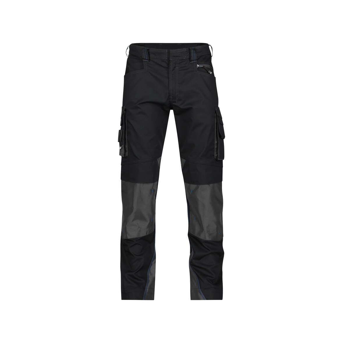 DASSY® Nova Arbeitshose | D-FX Flex | Mech. Stretch | Cordura® Kniepolster | EN 14404 | Art.-Nr. 200846 schwarz/anthrazitgrau 64 STANDARD