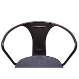 thumbnail of 2er-Set Barhocker HWC-H10b, höhenverstellbar, Armlehne, Tresenhocker Barstuhl Industrial drehbar ~ vintage schwarz-grau