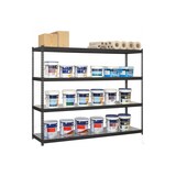 thumbnail of SimonRack Industrieregal, 2000x1500x450 mm, 400 kg am Biegepunkt, 4 Metallböden, Garagenregal, Anthrazit/Verzinkt- Ecoforte
