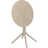 thumbnail of Lot de 2 tables d’extérieur rondes pliantes de 60 cm Sky Table Taupe